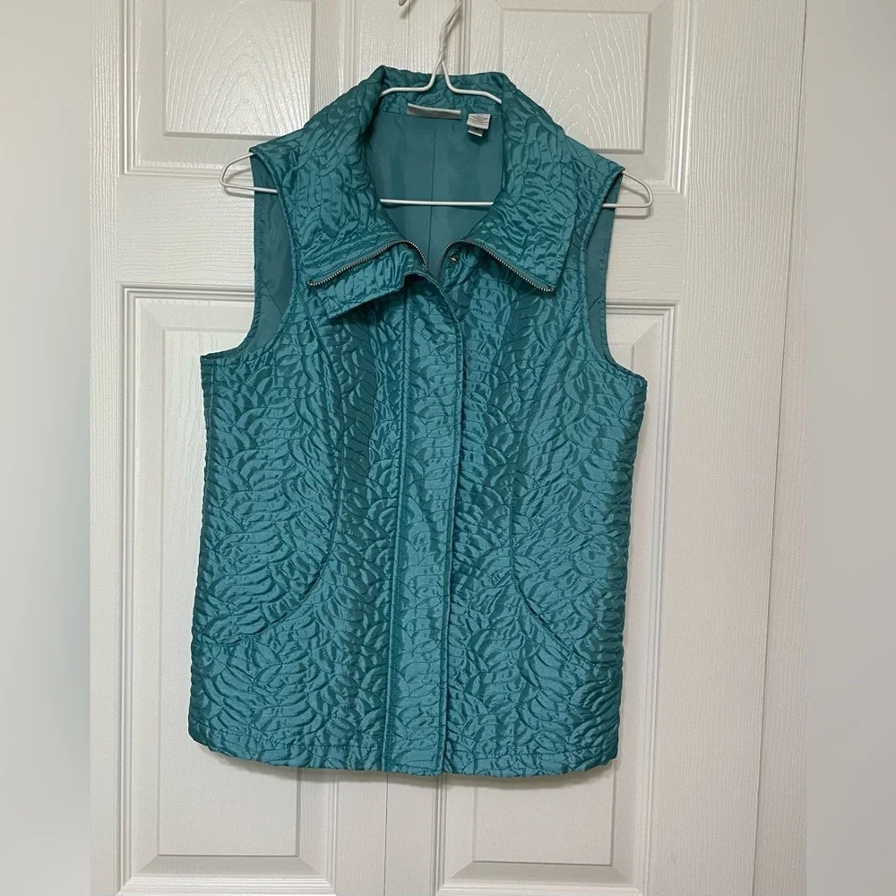 Chico's Teal Quilted Vest